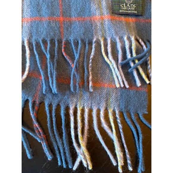 Clans Scotland 100% Lambswool Tartan Scarf Muffler - Picture 4 of 4